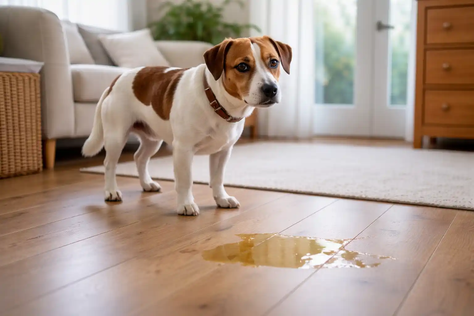 perro que se orina en casa cuando se queda solo por ansiedad